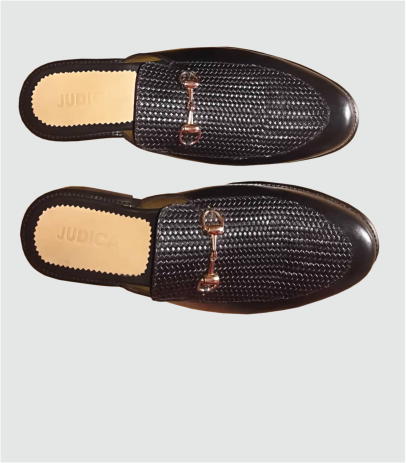 Men's Solid Colour Vintage Hollow Out Slippers, Comfy Non Slip Durable Rubber Sole Slides, Men's Footwear