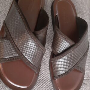 Male Leather Slides
